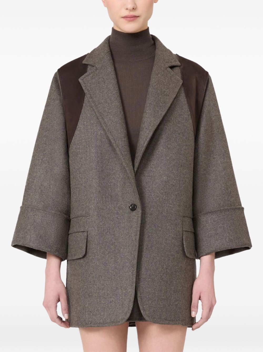Double-faced wool oversized blazer 2621046263 MXSFENICE003 MAX MARA 