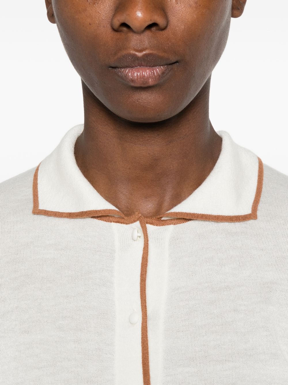 Contrast-trim cardigan 2626346011 MSTTARGA012 MAX MARA STUDIO 