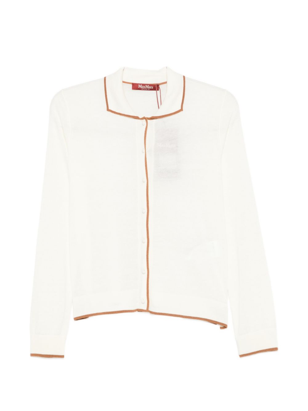 Contrast-trim cardigan 2626346011 MSTTARGA012 MAX MARA STUDIO 