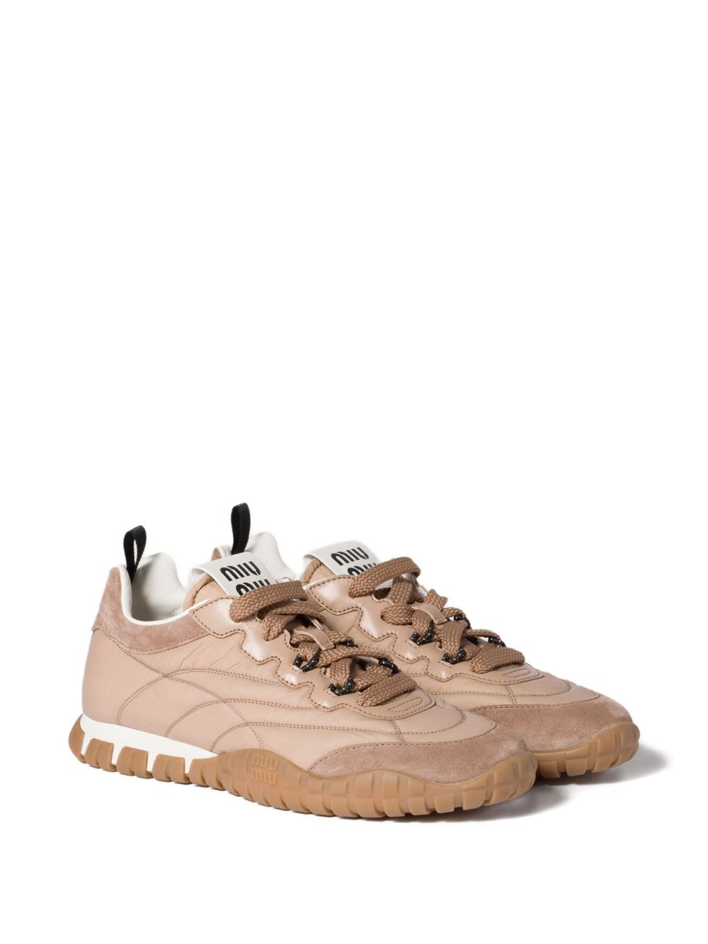 TYRE fabric and suede sneakers 5E417EZJM F-005F01DP MIU MIU 