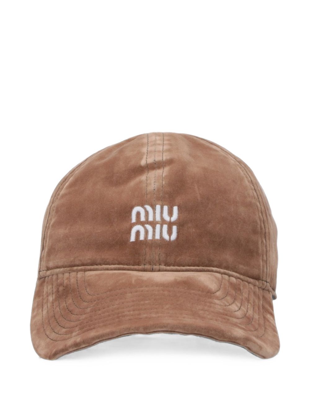Velvet baseball cap 5HC3692CUA F0844 MIU MIU 