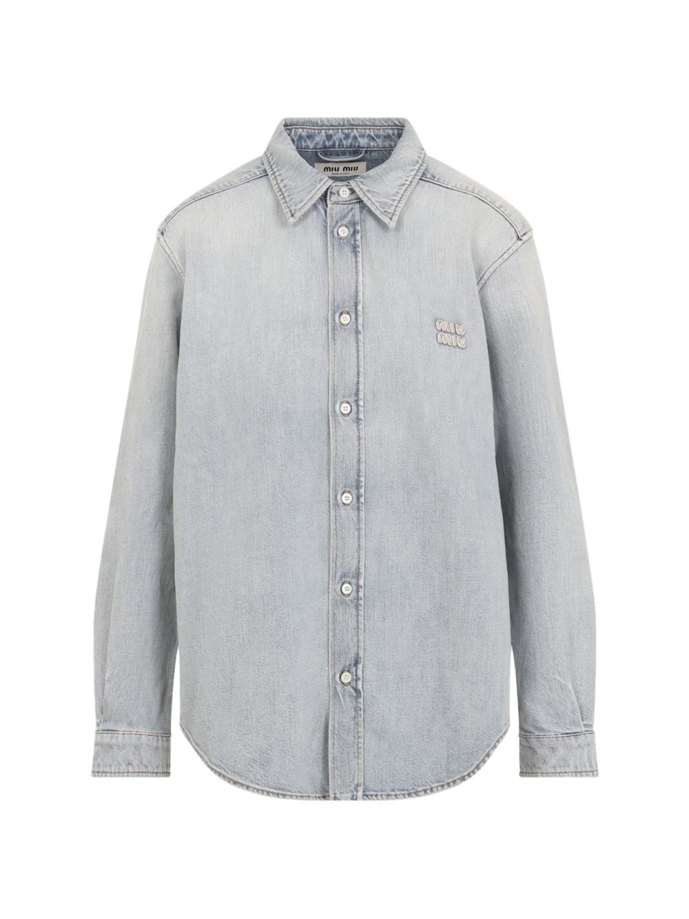 Washed denim shirt GWC145192V S-OOOF0013 MIU MIU 