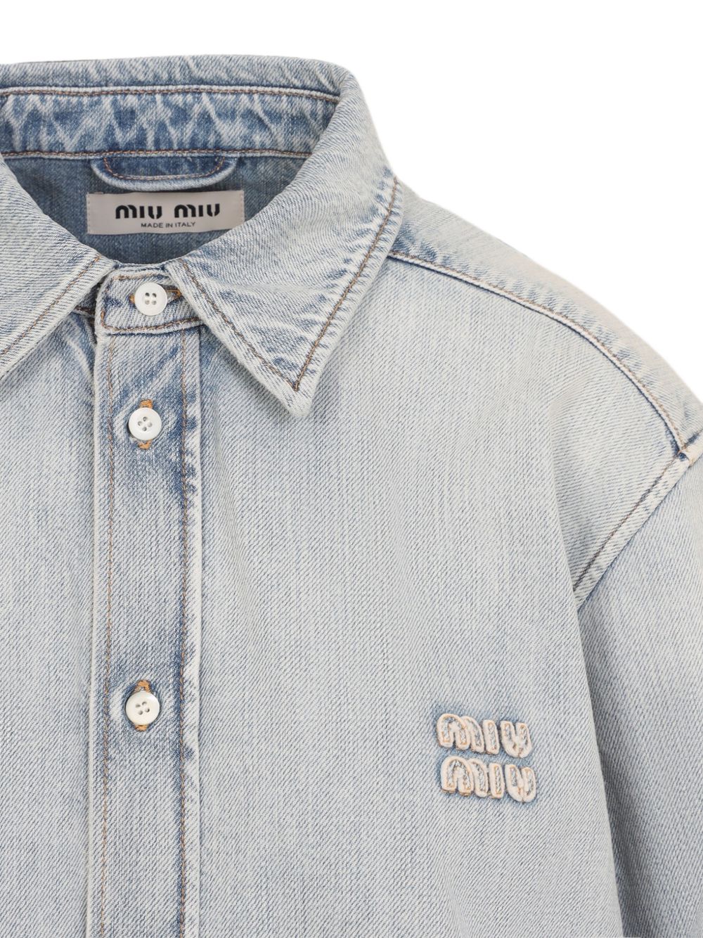 Washed denim shirt GWC145192V S-OOOF0013 MIU MIU 