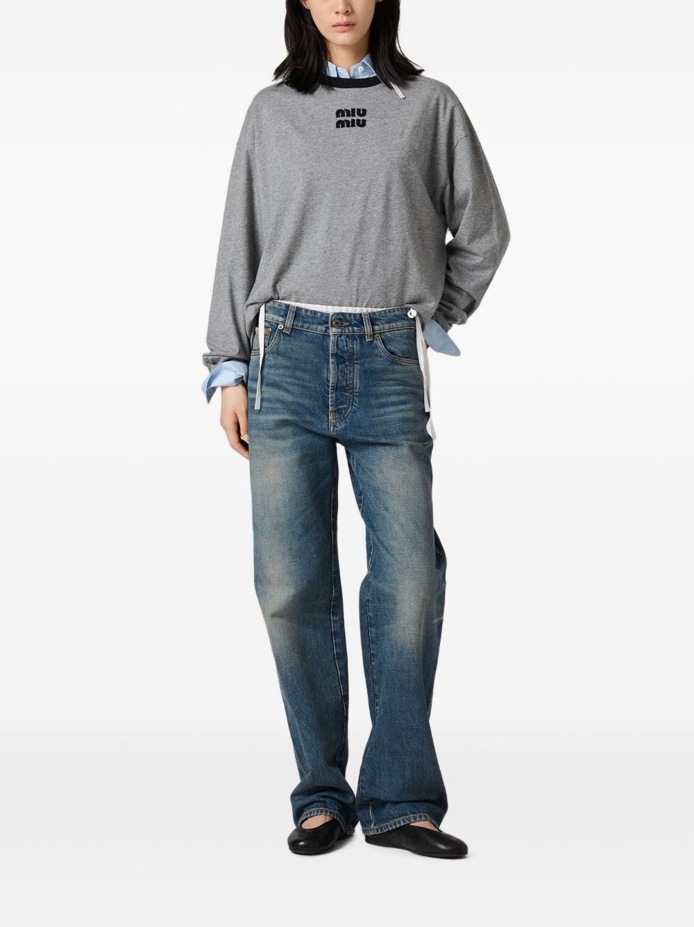Five-pocket denim jeans GWP6161O6K S-OOOF0008 MIU MIU 