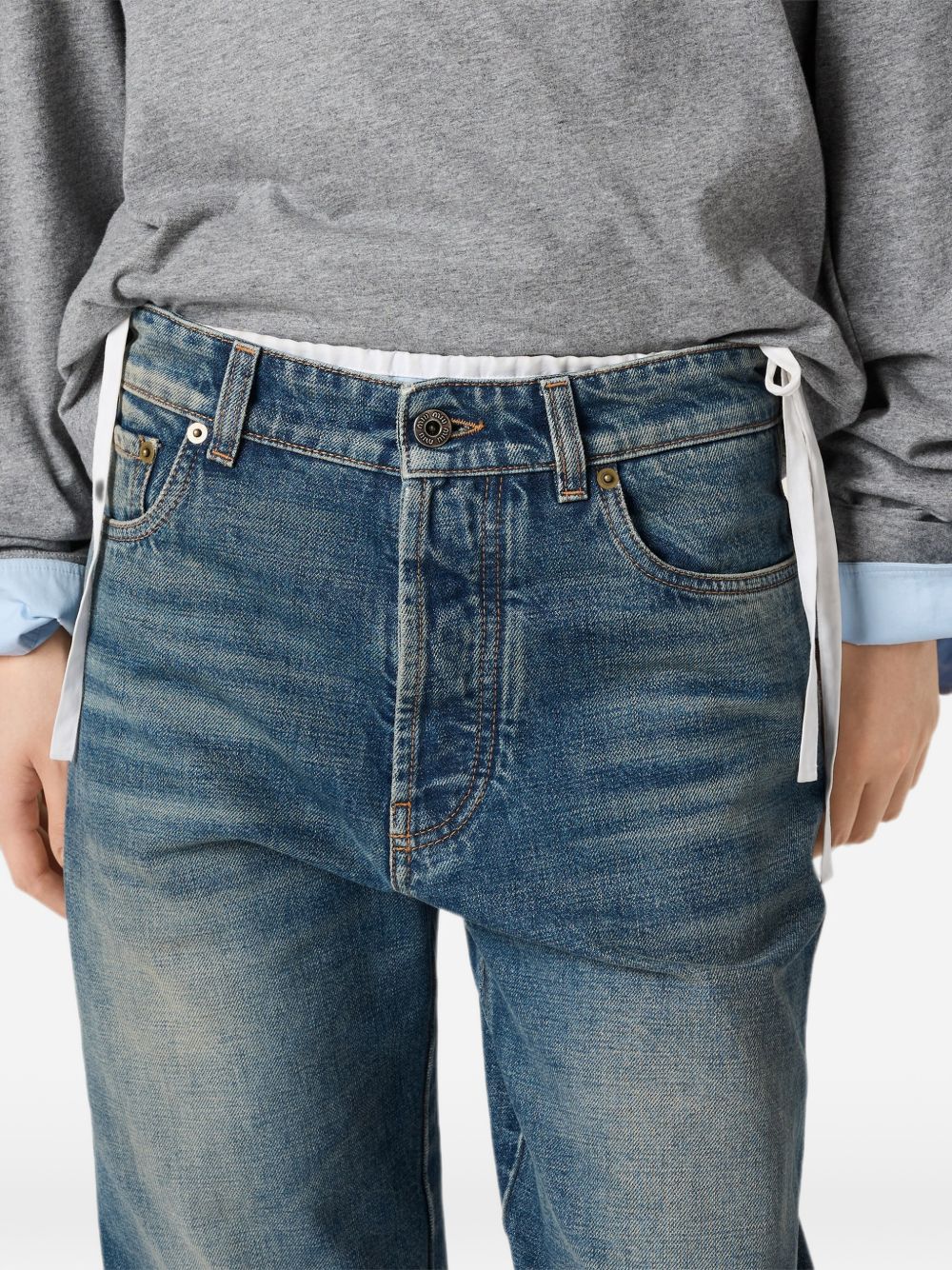Five-pocket denim jeans GWP6161O6K S-OOOF0008 MIU MIU 