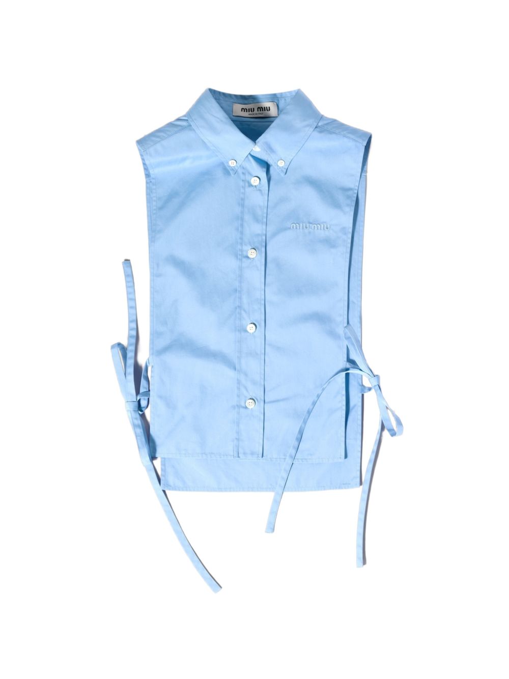 Sleeveless poplin shirt MK202419SE SOOOF0076 MIU MIU 