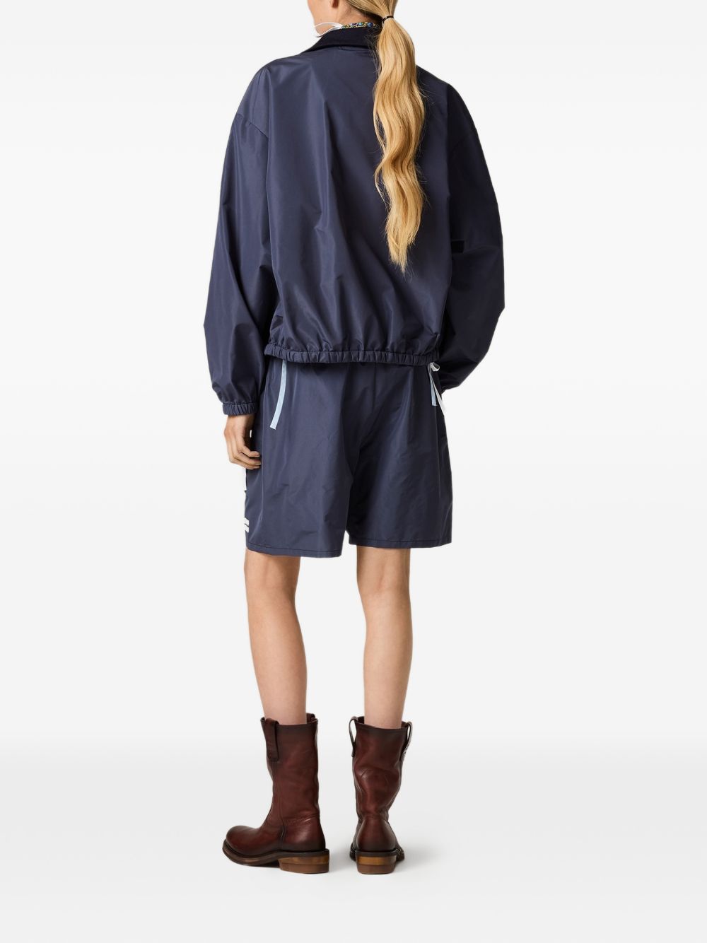 Technical fabric blouson jacket ML151713MF S-OOOF0008 MIU MIU 
