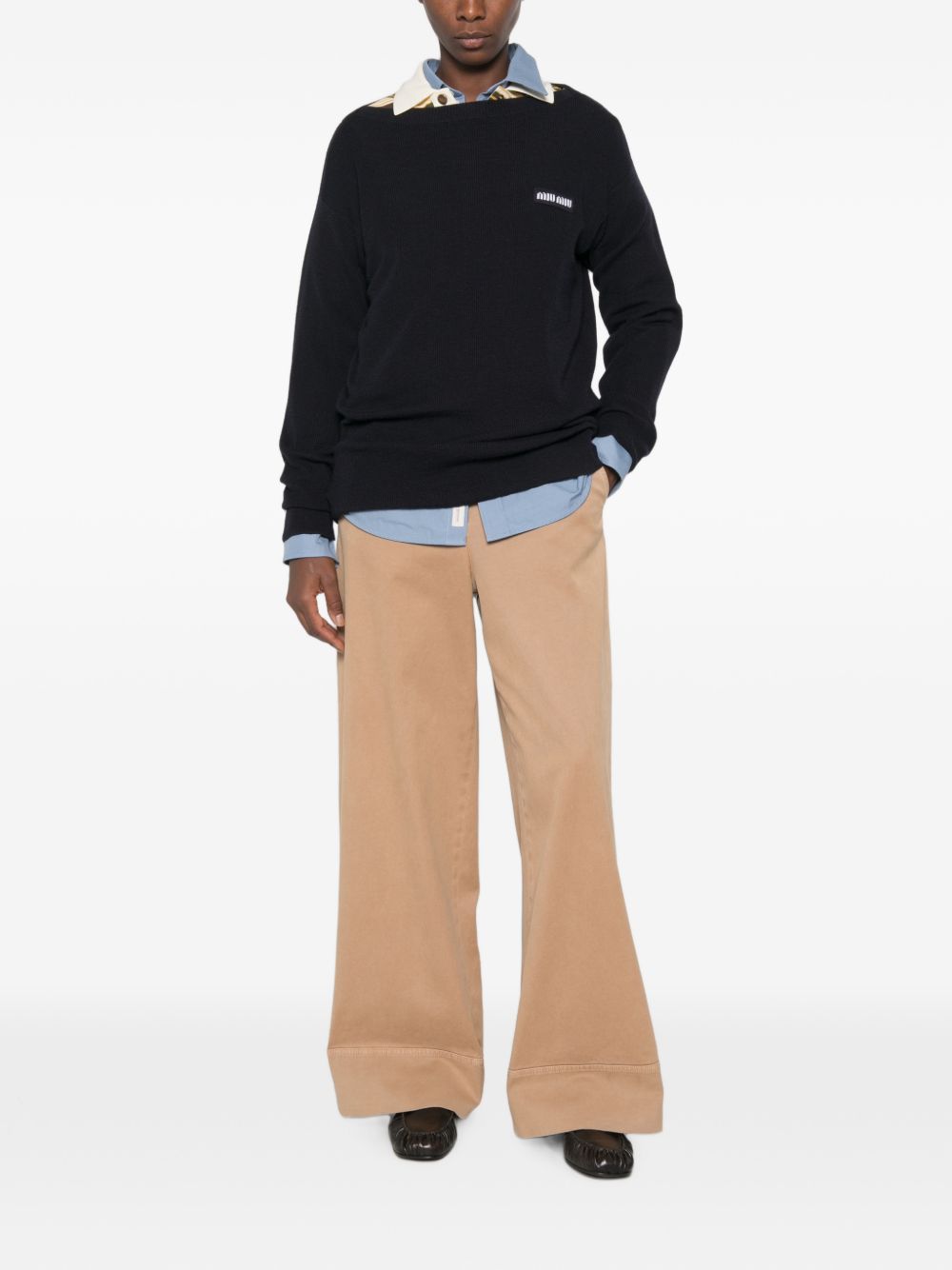 Ribbed wool sweater MML06W1903 S-OOOF0008 MIU MIU 