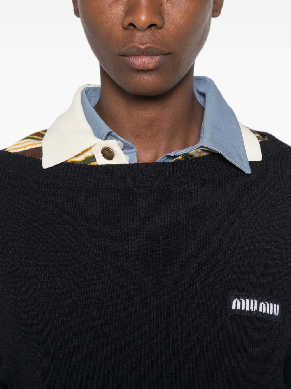 Ribbed wool sweater MML06W1903 S-OOOF0008 MIU MIU 