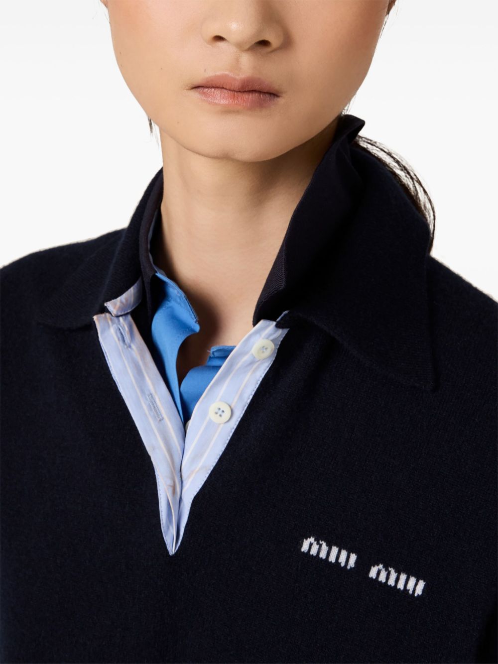 Cashmere polo sweater MMLA2015Z1 S-OOOF0008 MIU MIU 