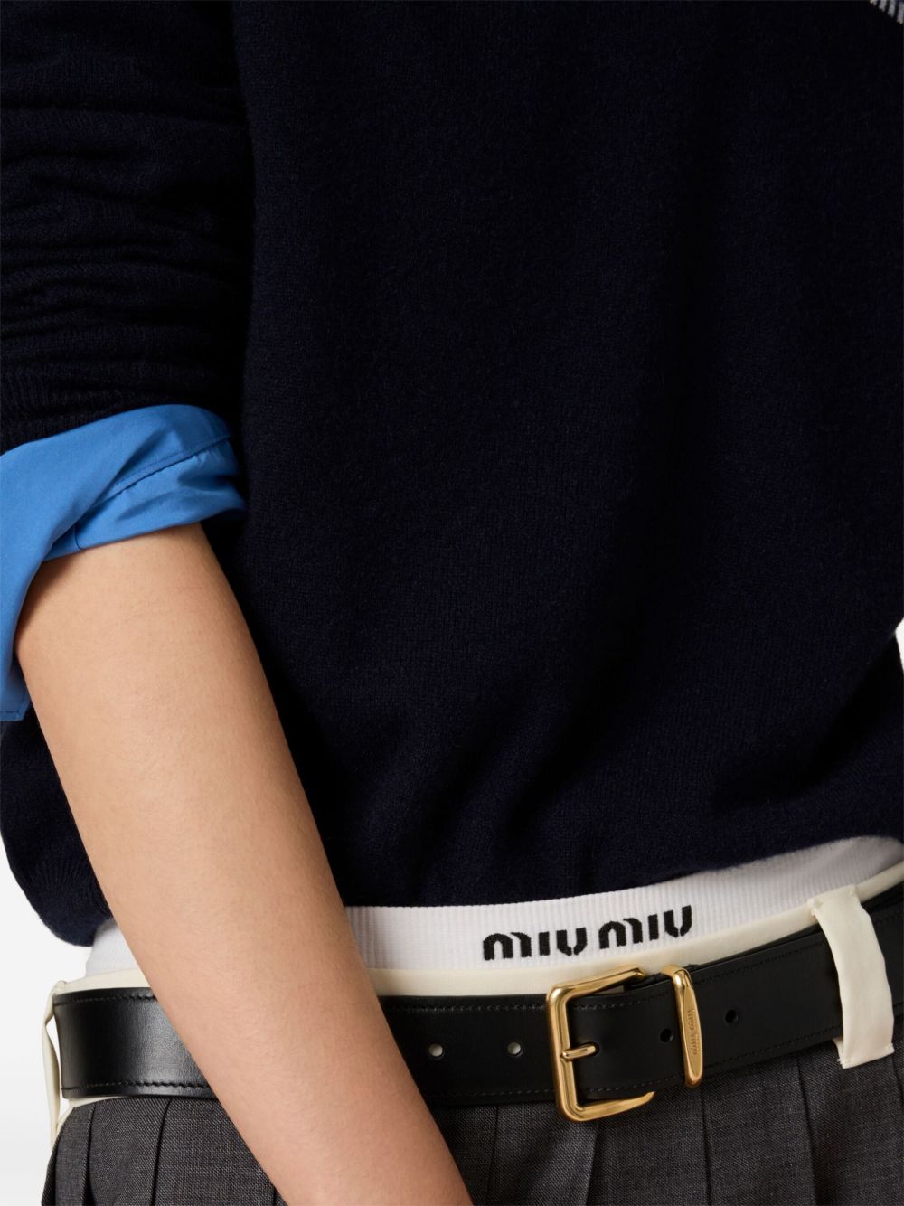 Cashmere polo sweater MMLA2015Z1 S-OOOF0008 MIU MIU 