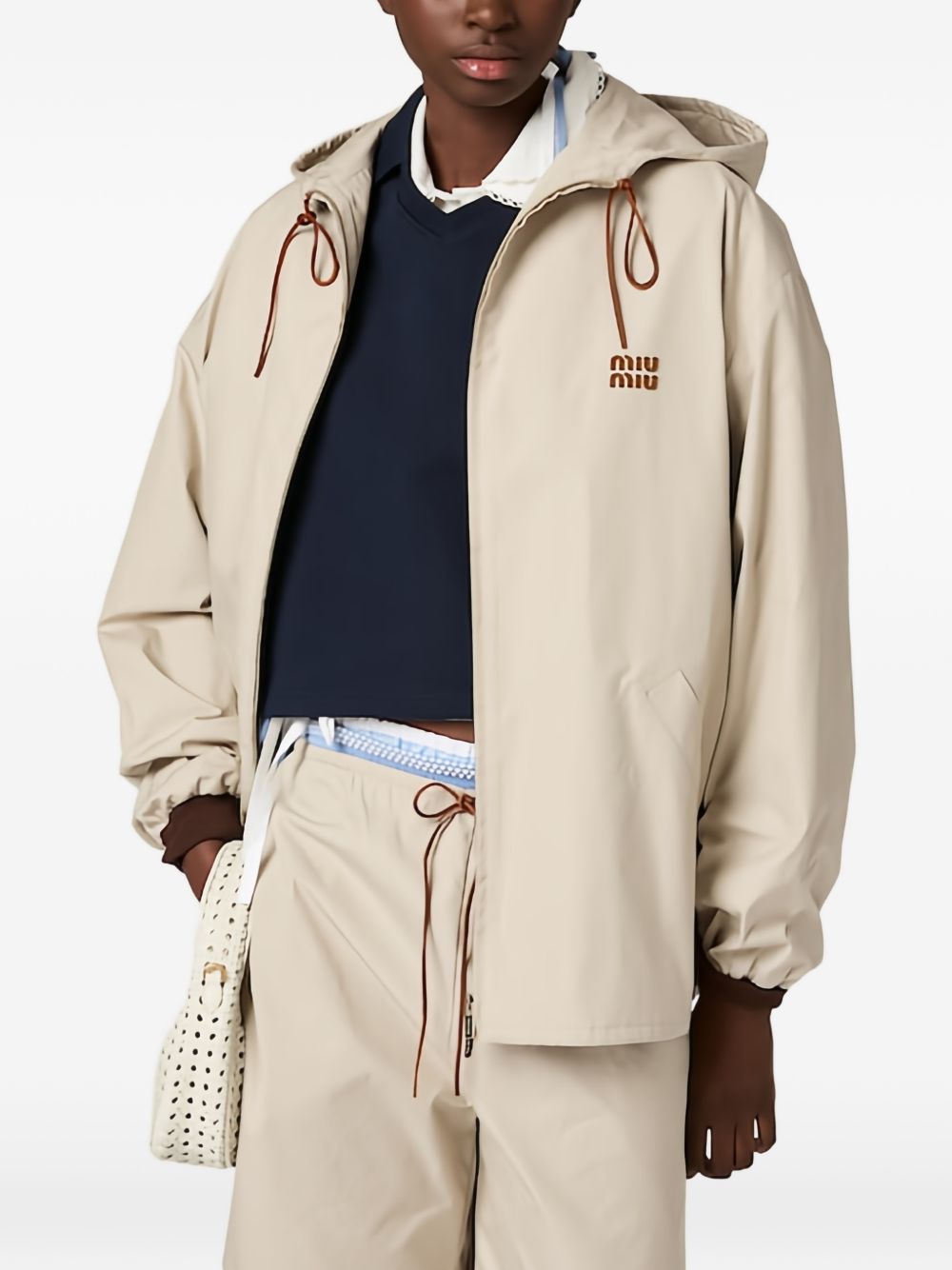 Single-breasted PANAMA jacket MQ000212NS S-OOOF0A08 MIU MIU 