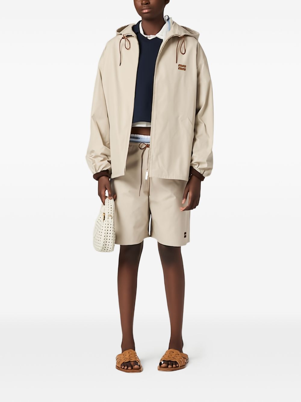 Single-breasted PANAMA jacket MQ000212NS S-OOOF0A08 MIU MIU 
