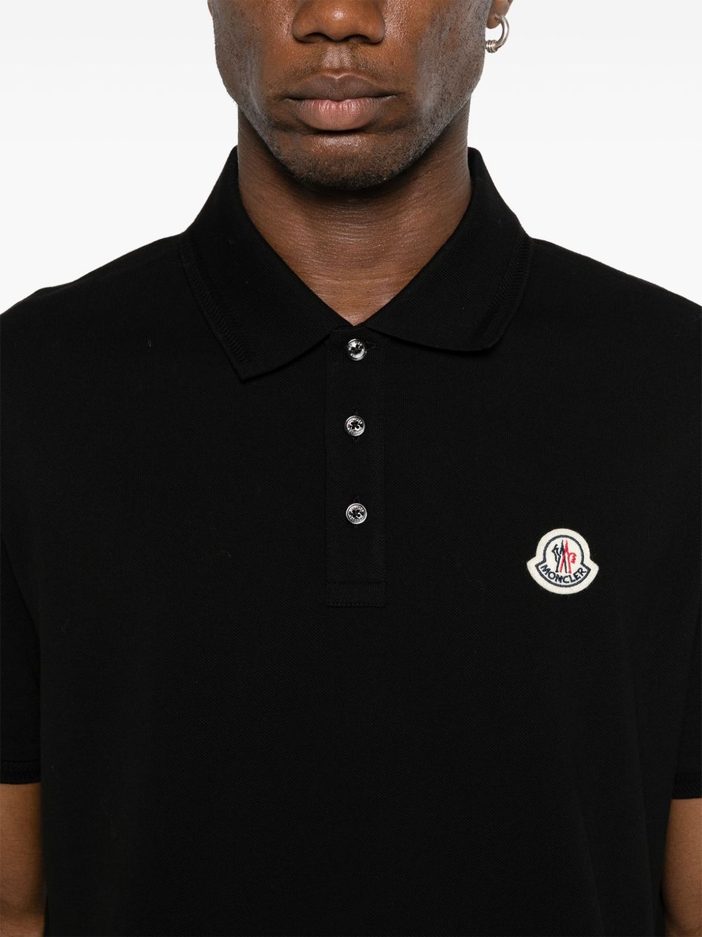 Logo Patch Cotton Piquet Polo Shirt L20918A00011 84556999 MONCLER 