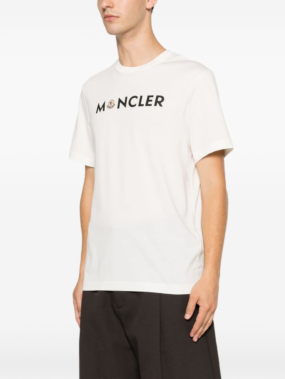 Logo Cotton T-Shirt L20918C00051 89B8Q034 MONCLER 