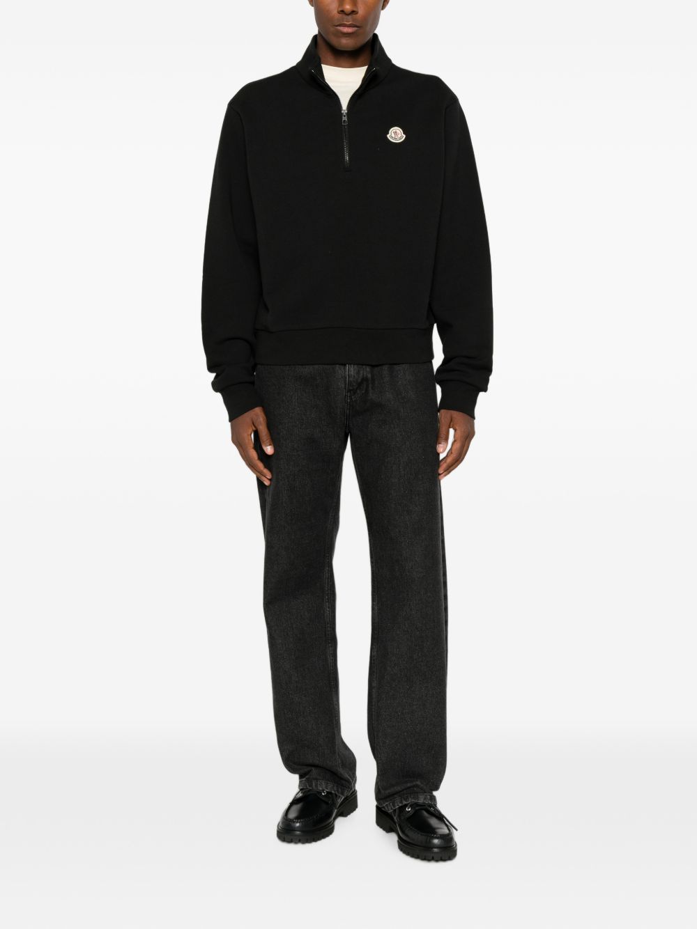Logo Cotton Zip-Up Sweatshirt L20918G00059 899V4999 MONCLER 