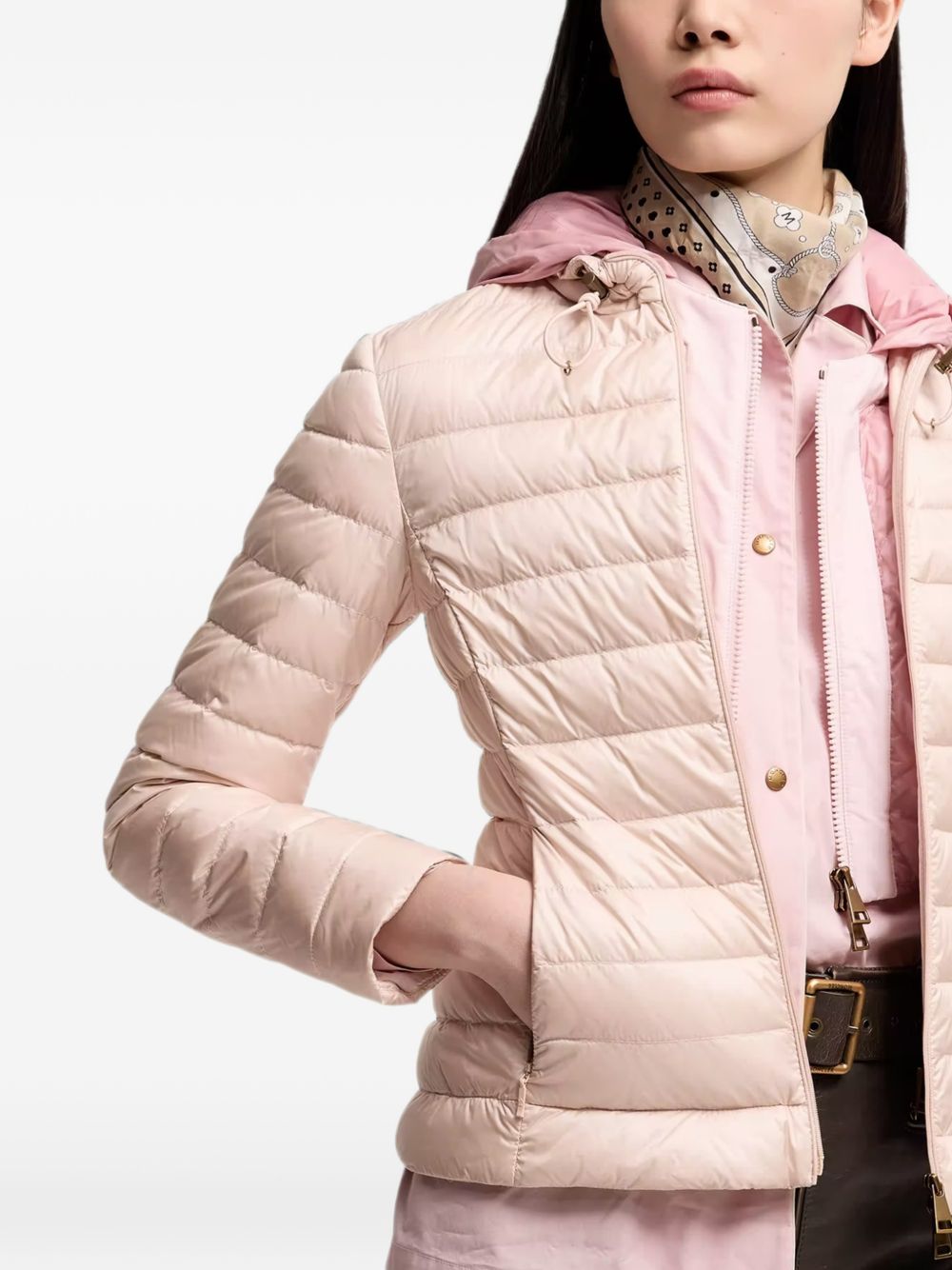 Igelhood short down jacket in longue saison L20931A00092 597YG529 MONCLER 