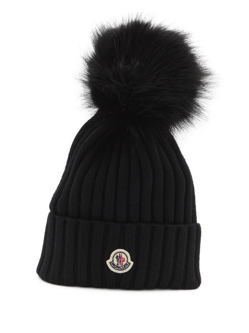 Wool Beanie with Pom Pom L20933B00039 M1131999 MONCLER 