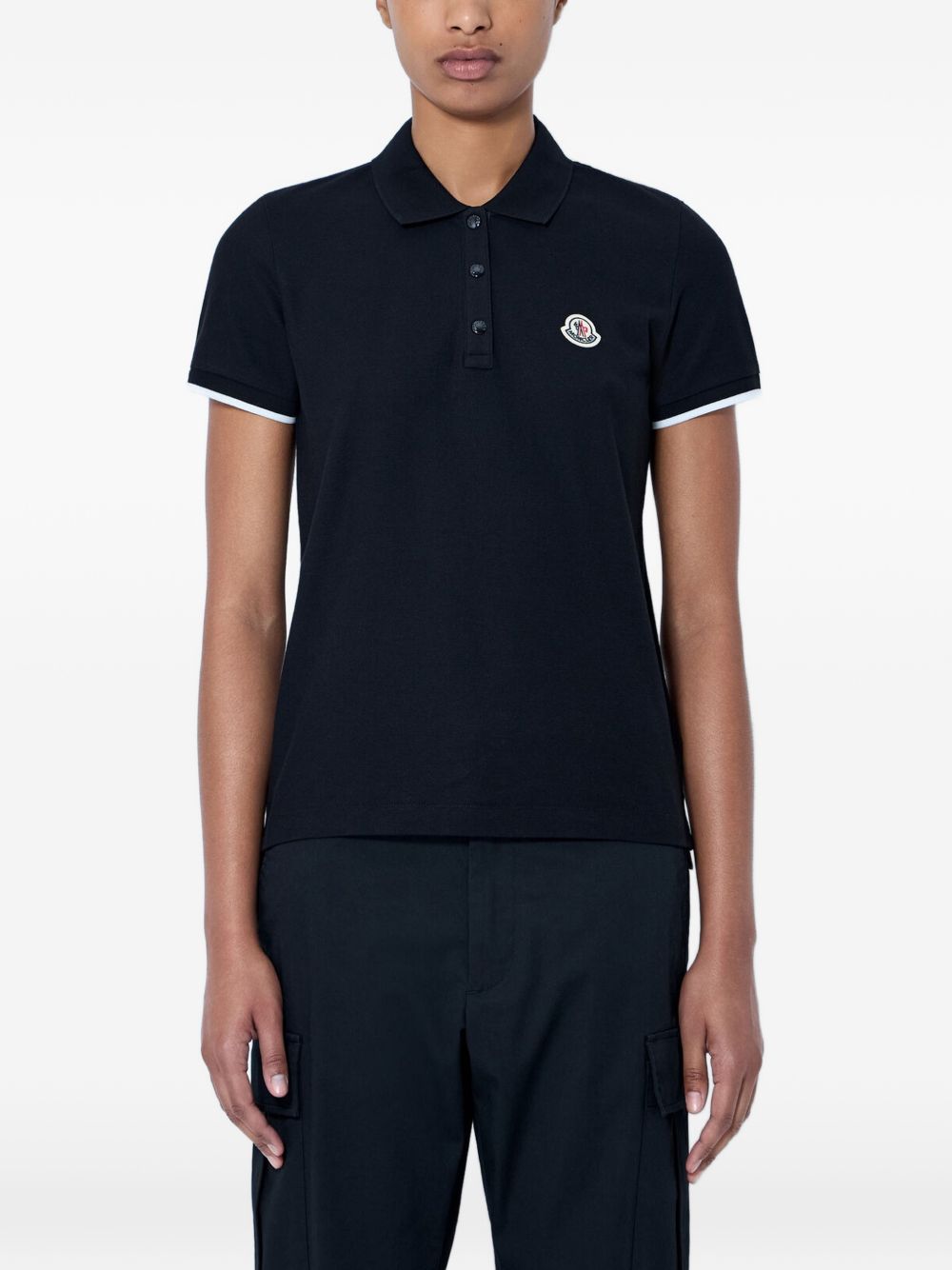 Logo Cotton Piquet Polo Shirt L20938A00007 84720999 MONCLER 