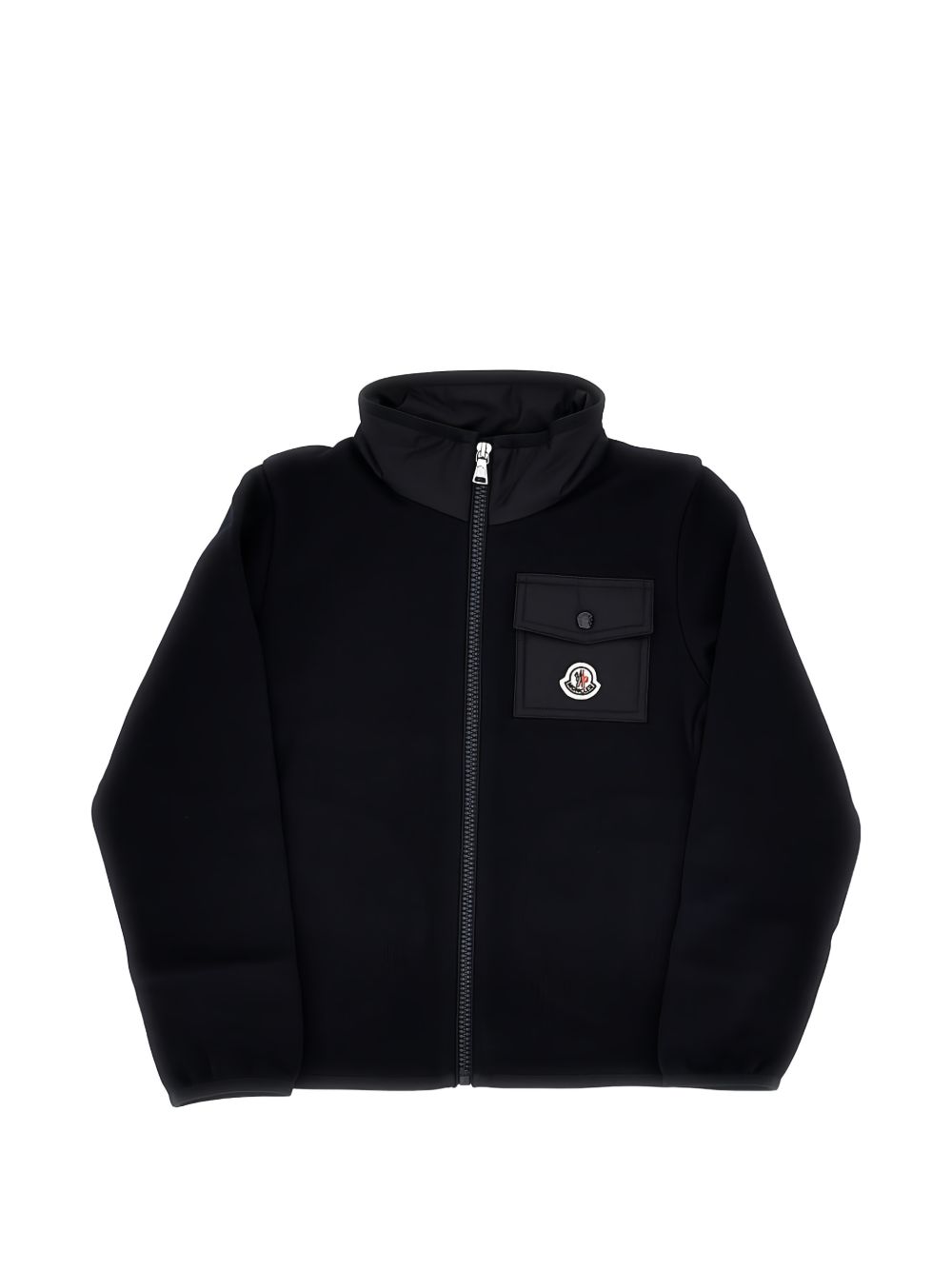 Cotton Zip-Up Sweatshirt L29548G00030 899PS778 MONCLER KIDS 