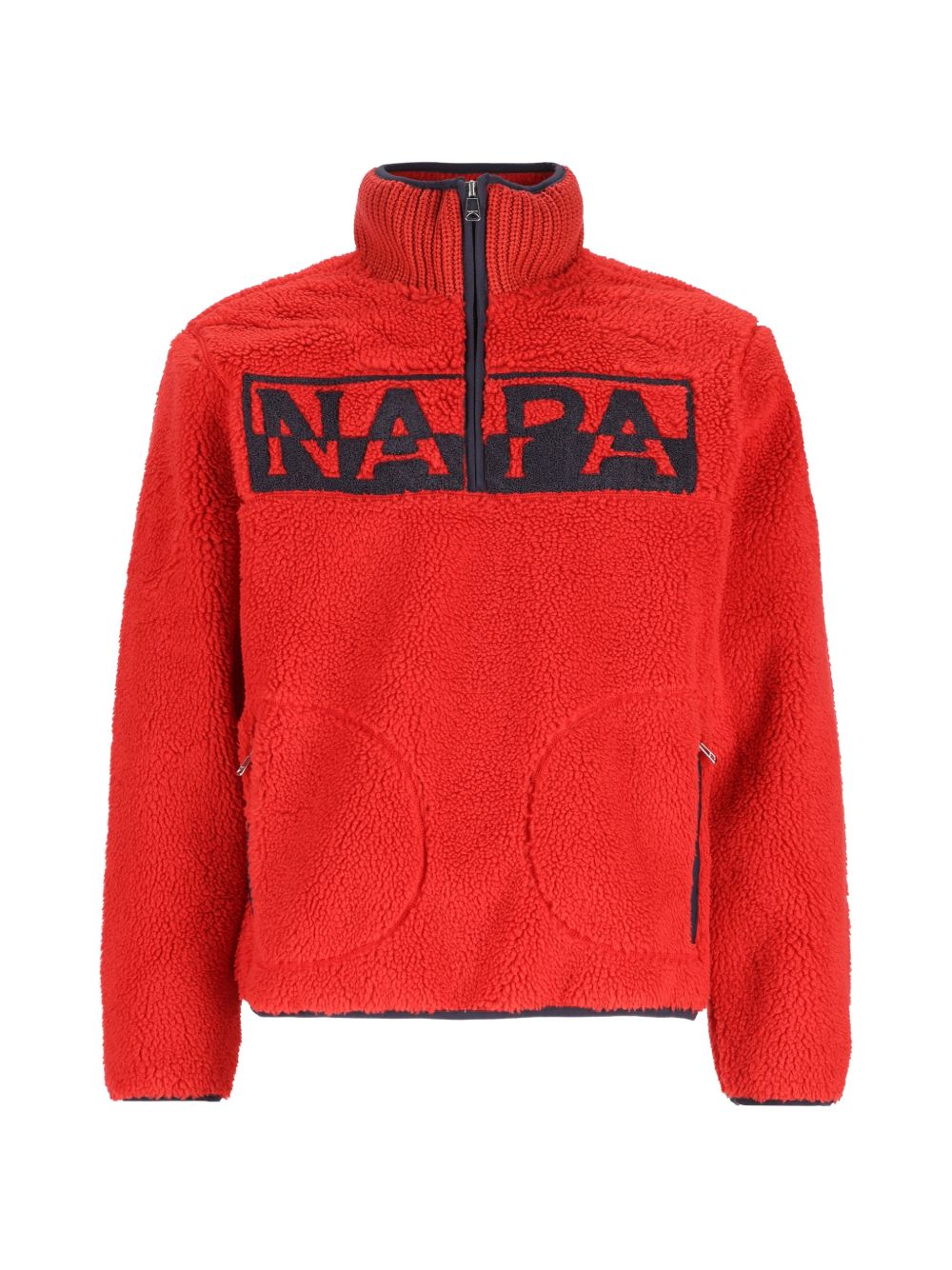 Fleece logo-patch sweatshirt NP0A8A8H R1F1 NAPAPIJRI 