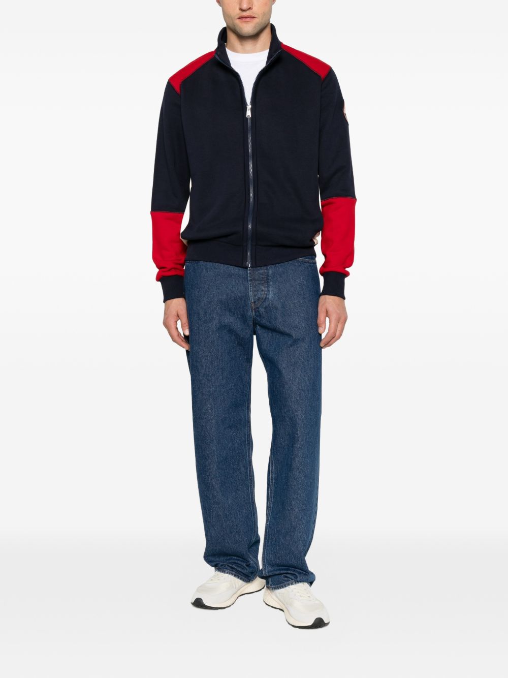 Logo-embroidered colour-block sweater NP0A8AFN MRU1 NAPAPIJRI 
