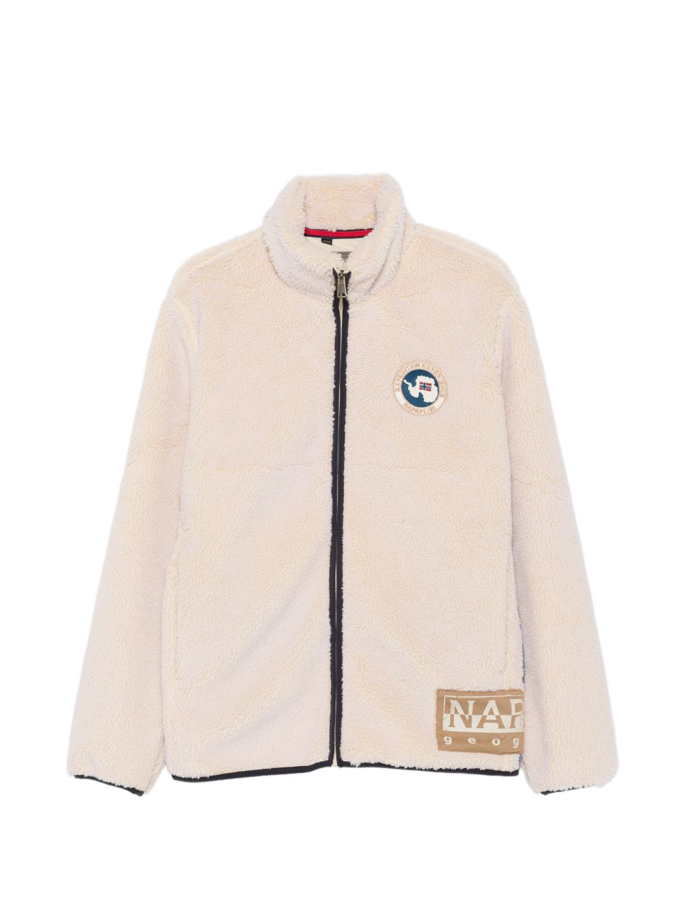 Logo-patch zip-up sweater NP0A8APE N5E1 NAPAPIJRI 