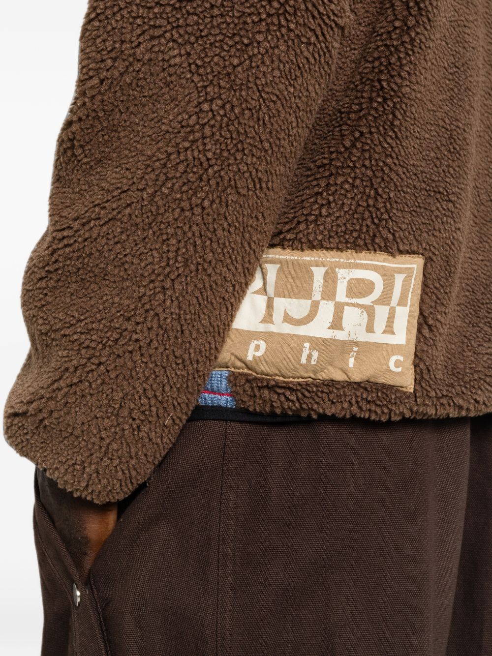 Logo-patch zip-up sweater NP0A8APE WT31 NAPAPIJRI 