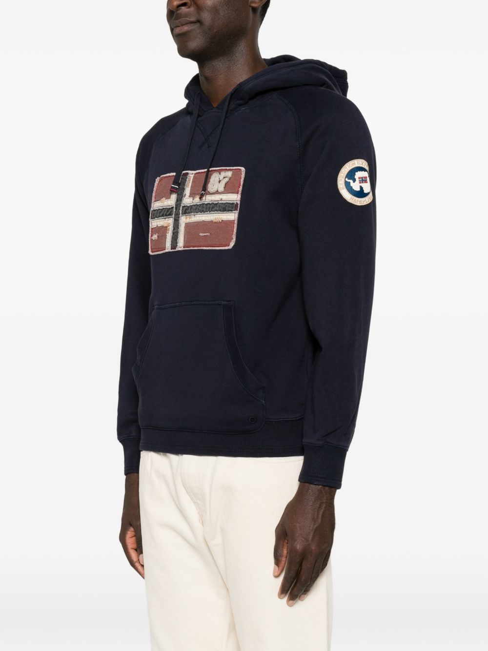 Flag-patch hoodie NP0A8BBQ 1761 NAPAPIJRI 
