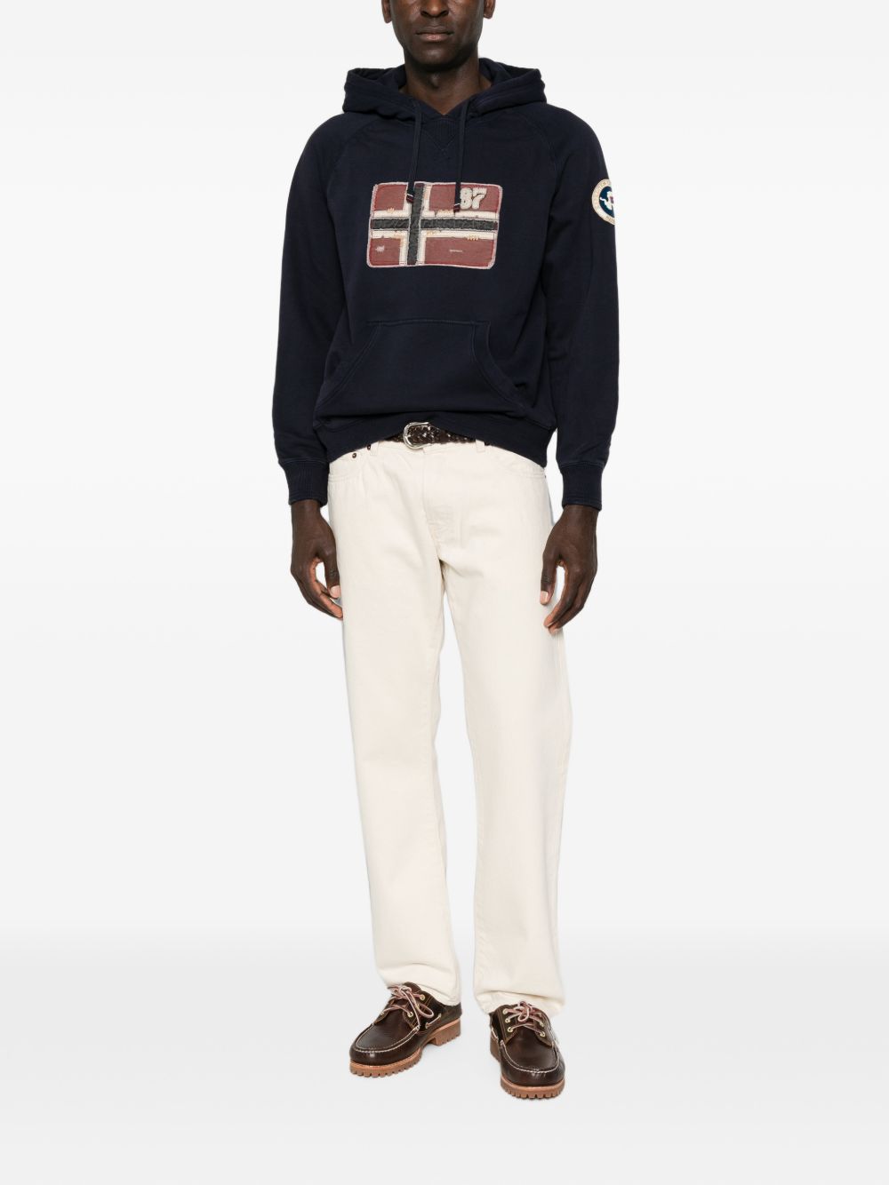 Flag-patch hoodie NP0A8BBQ 1761 NAPAPIJRI 