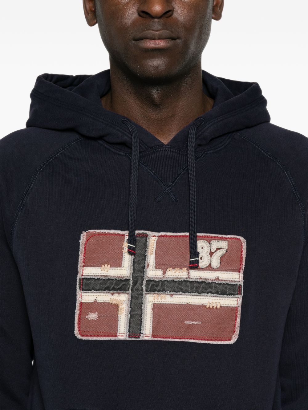 Flag-patch hoodie NP0A8BBQ 1761 NAPAPIJRI 