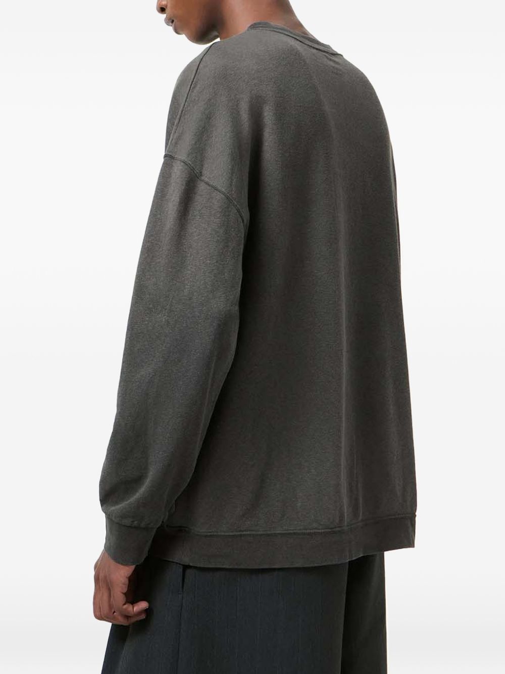 men's SLACK sweatshirt M2266SW WASHED BLACK ROGUE LOOPBACK OUR LEGACY 