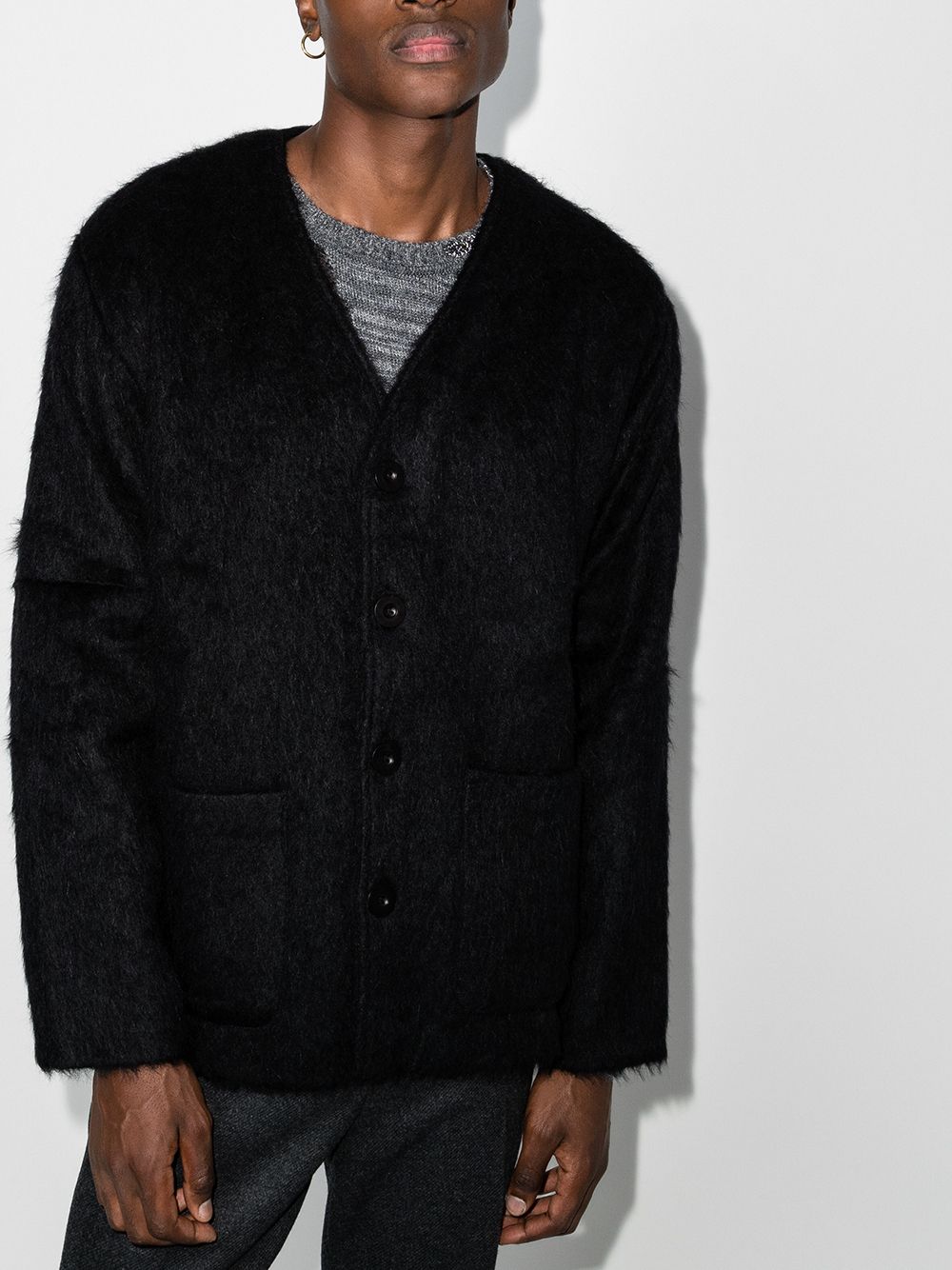 mohair CARDIGAN M4206CBM BLACK MOHAIR OUR LEGACY 