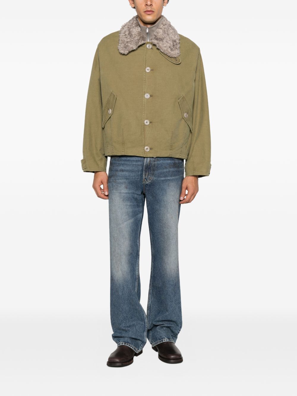 AERIAL jacket M4261APK PIGMENT KHAKI KNIFE EDGE TWILL OUR LEGACY 
