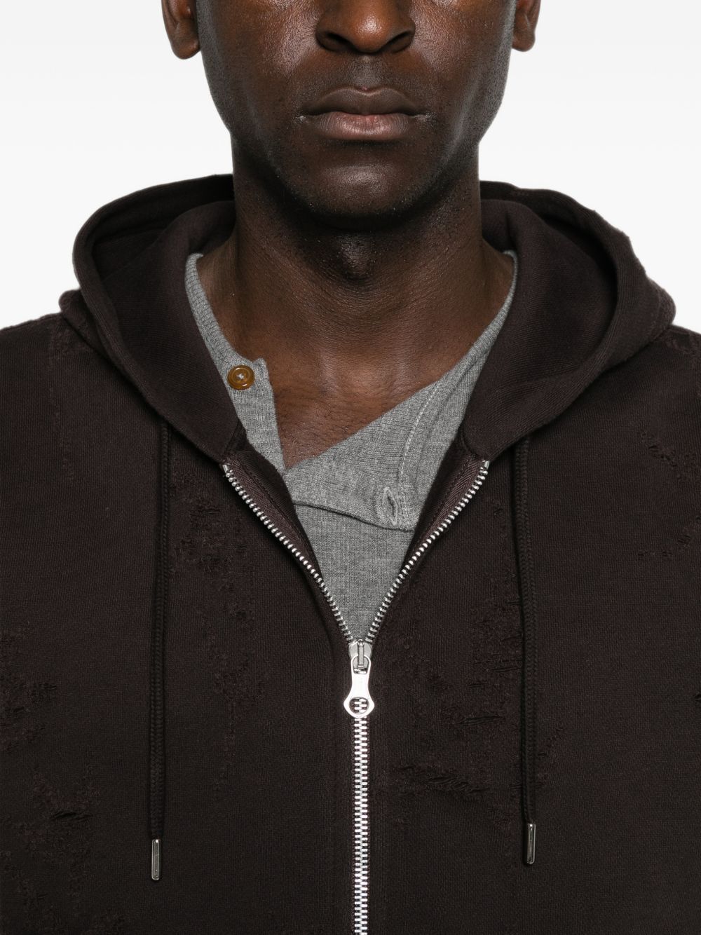 RASCAL zipped hoodie M4266RB BURNT BOUQUET STAR FLEECE OUR LEGACY 