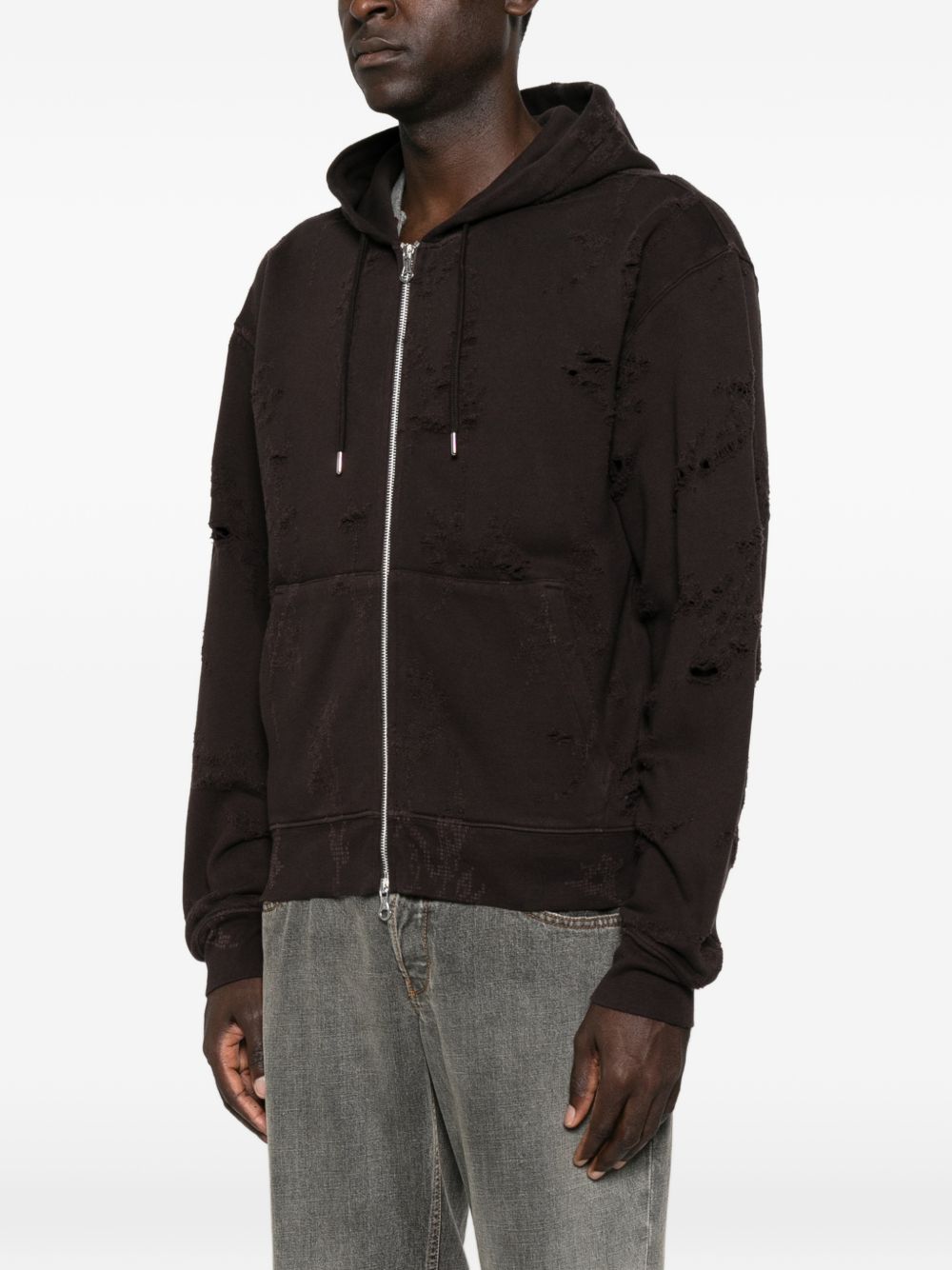 RASCAL zipped hoodie M4266RB BURNT BOUQUET STAR FLEECE OUR LEGACY 