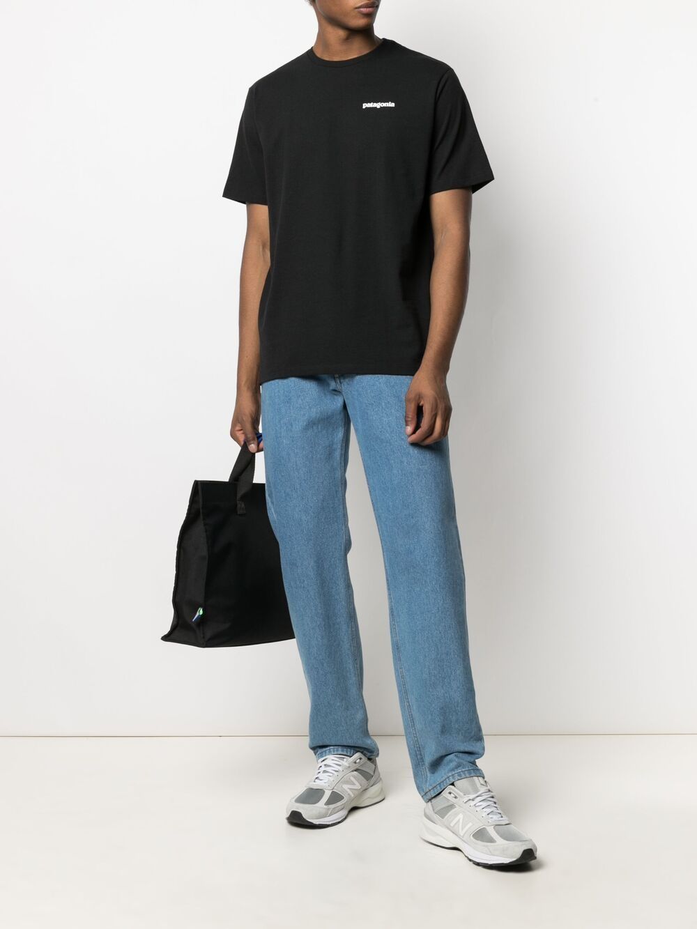 Big logo m t-shirt 38504 BLK PATAGONIA 