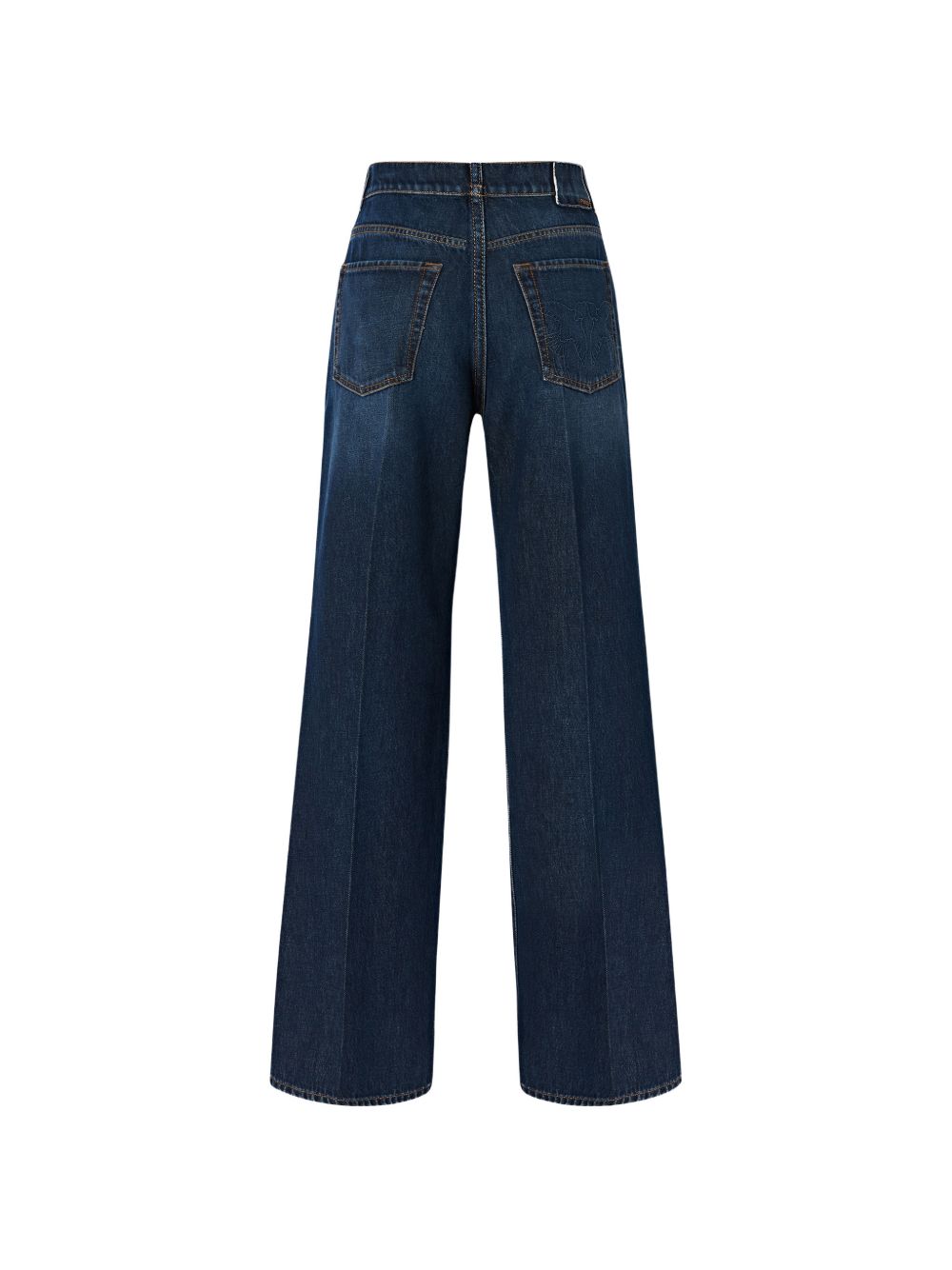 Wide-leg jeans with pressed creases 101733 A3HGPJB PINKO 