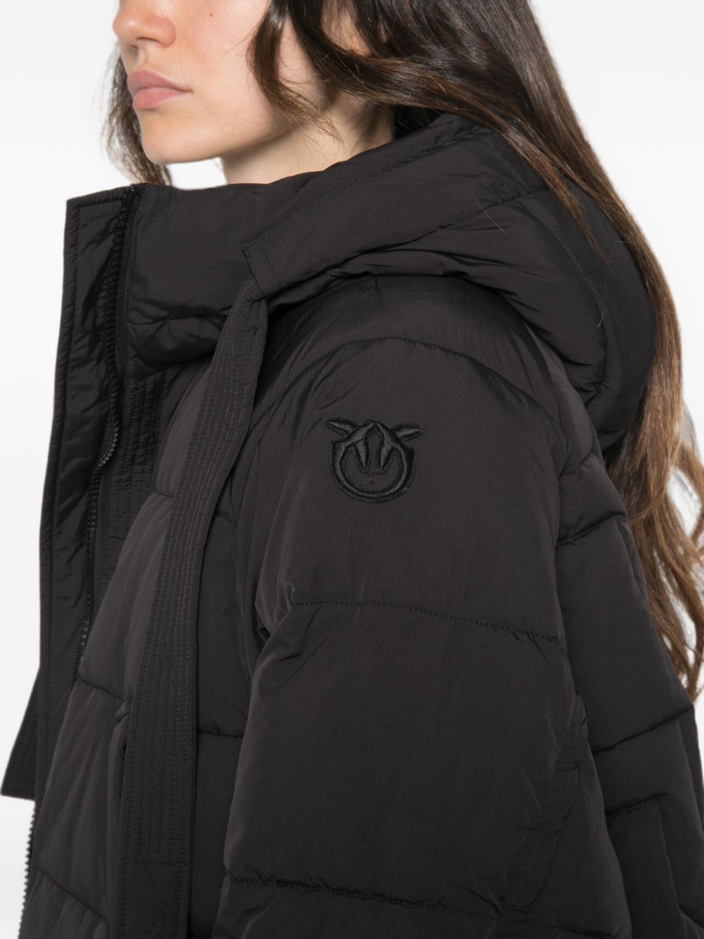 hooded puffer jacket 107052 A3EAZ99 PINKO 