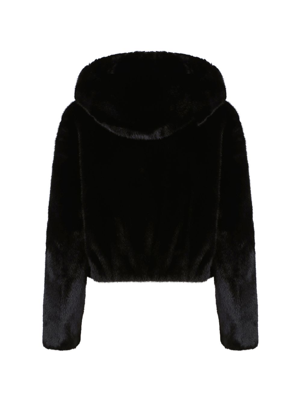 faux-fur hooded jacket 107053 A3E9Z99 PINKO 