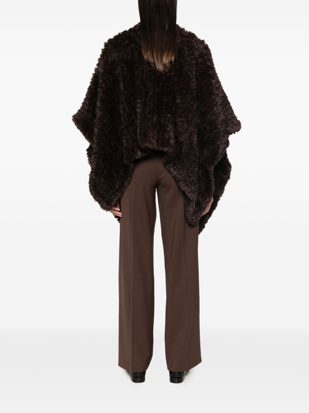 Faux fur cape 107075 A3EHL72 PINKO 