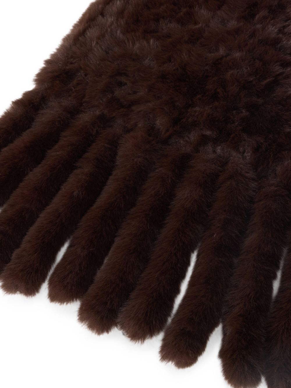 Faux fur maxi scarf 107079 A3EHL72 PINKO 