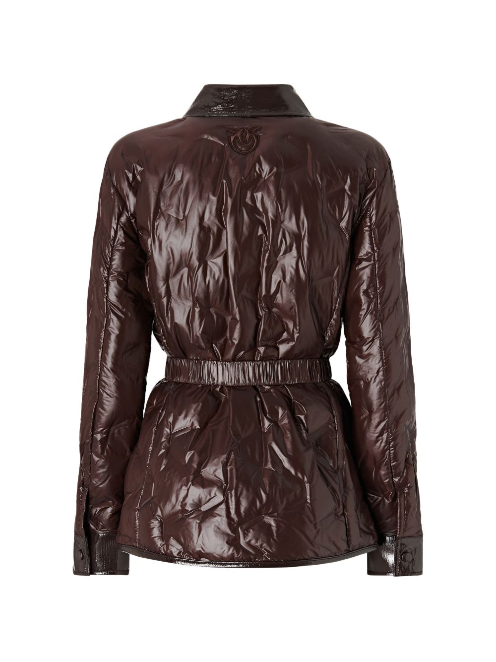 quilted belted jacket 107163 A3FIL72 PINKO 