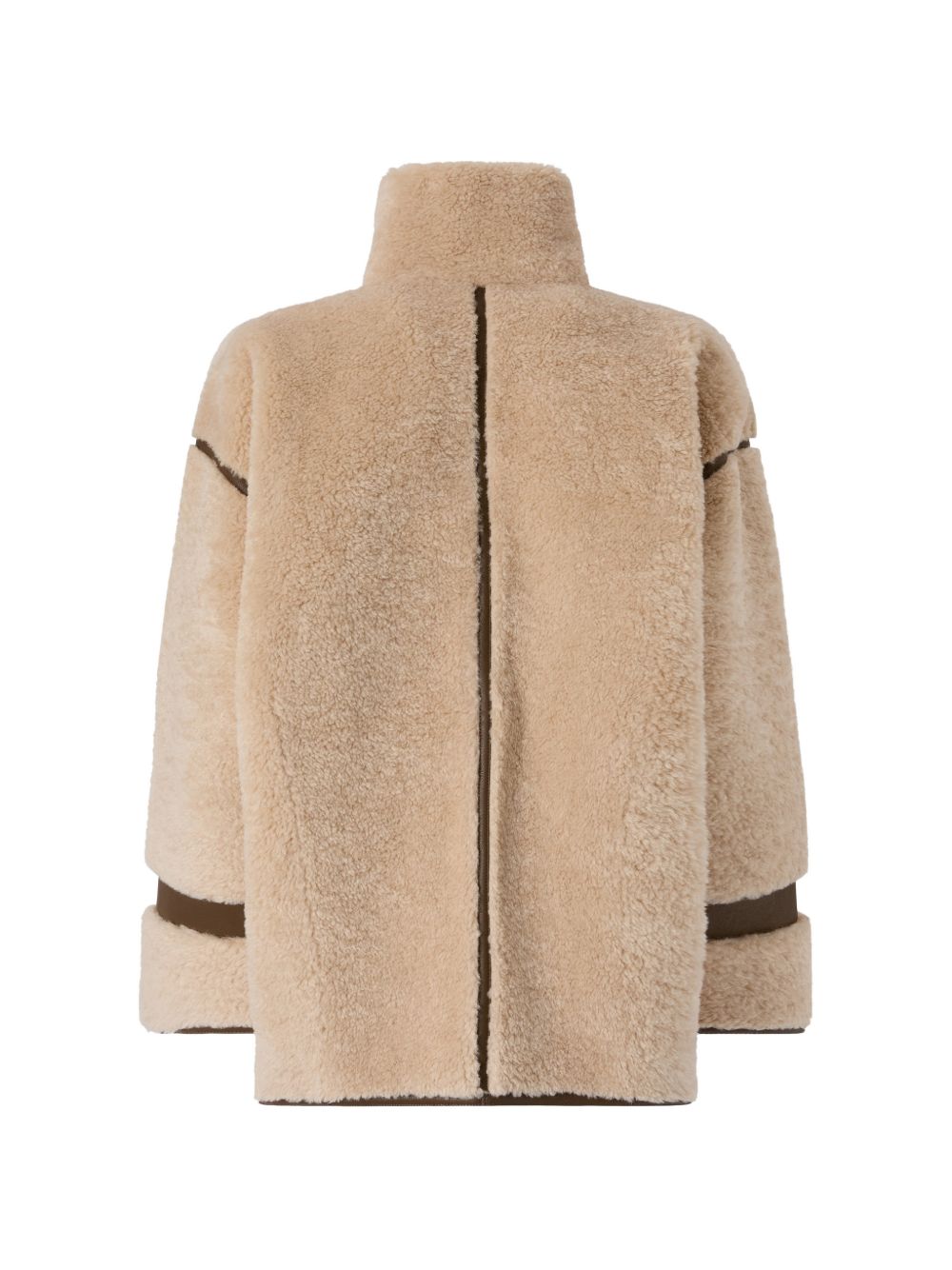 faux-shearling panelled coat 107165 A3FJZL3 PINKO 