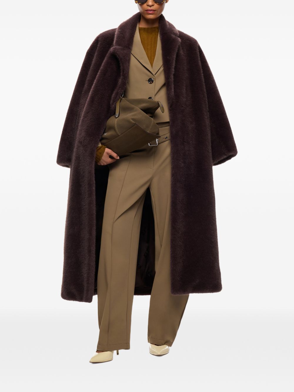 Long faux-fur coat 107168 A3FKL72 PINKO 