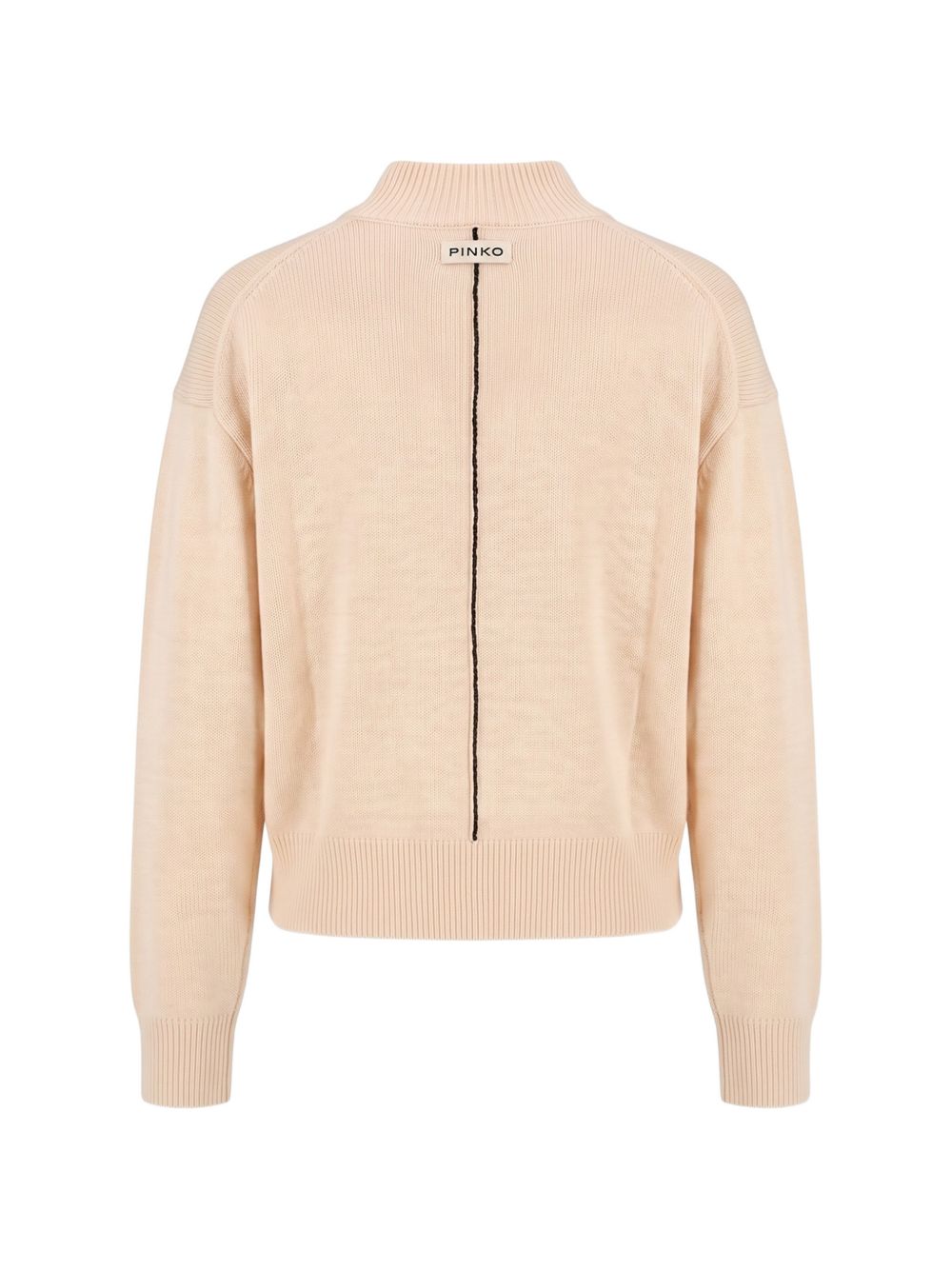 ribbed-trim mock-neck sweater 107205 A3G1C15 PINKO 