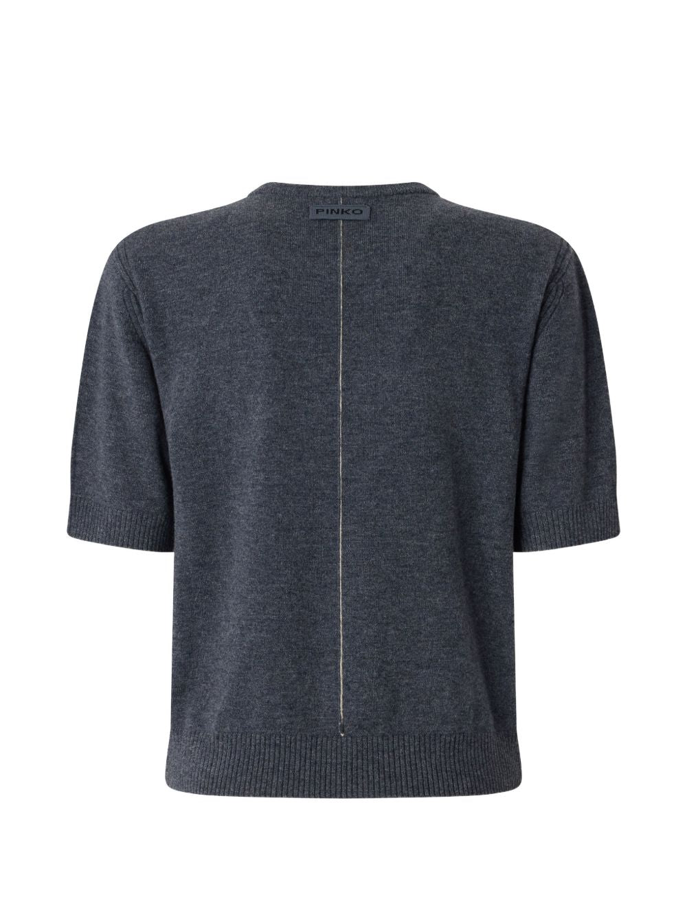 short-sleeve V-neck sweater 107206 A3G1I76 PINKO 