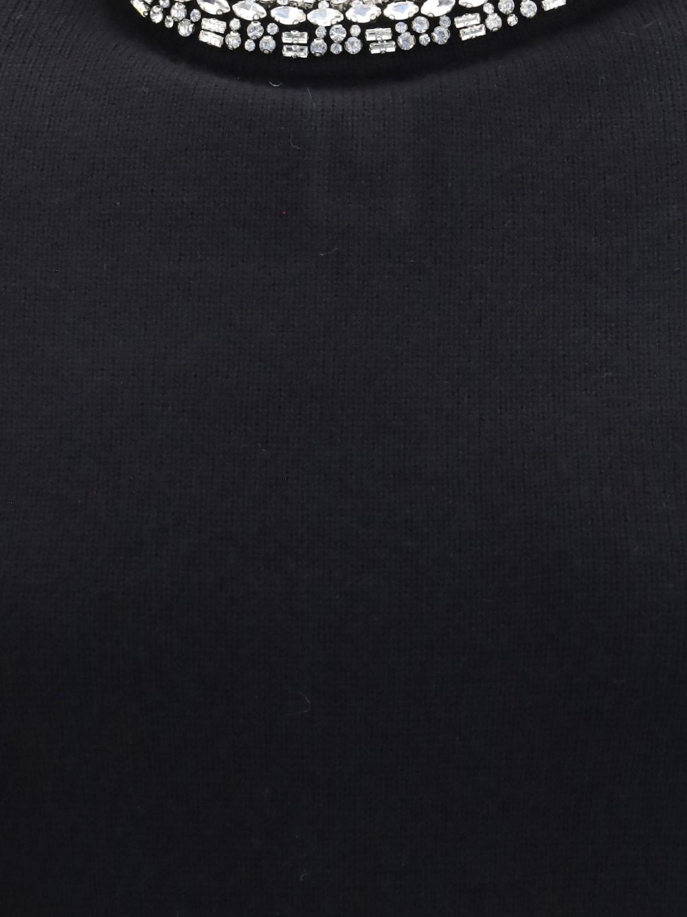 Wool blend sweater with jewel collar 107274 A3GIZ99 PINKO 