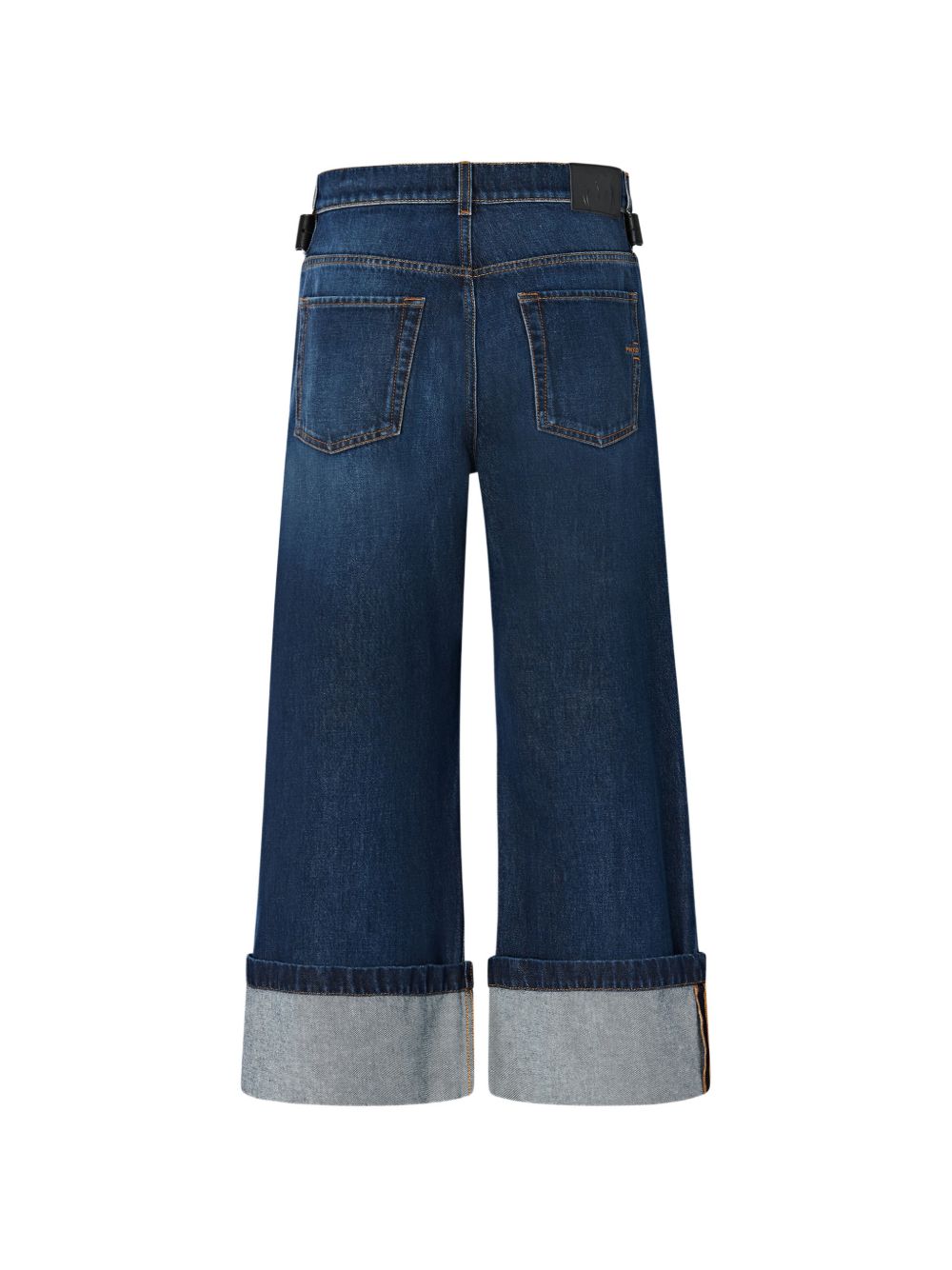 Cropped jeans with leather belt 107277 A3HGPJB PINKO 