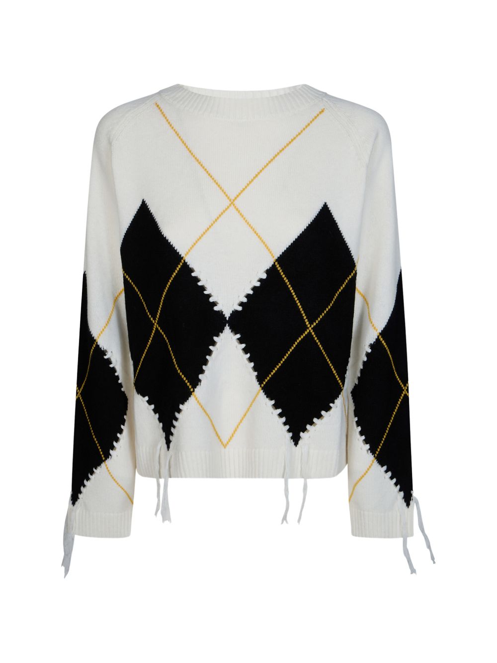Wool and cashmere sweater with maxi diamonds 107377 A3JEDZ0 PINKO 